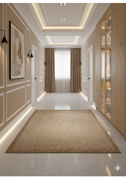 Fendy Kaymaz Taban Antre Hol Mutfak Balkon Bahçe ve Diğer Yaşam Alanları Için Jüt Sisal Halı fırsatları