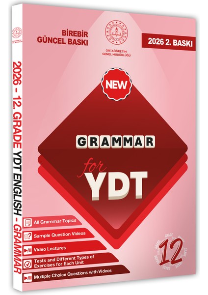 2026 Ydt Mebi Ingilizce 12.sınıf Grammar (Dilin Yapısı) Konu Anlatımı Kitabı Baskı Ücreti
