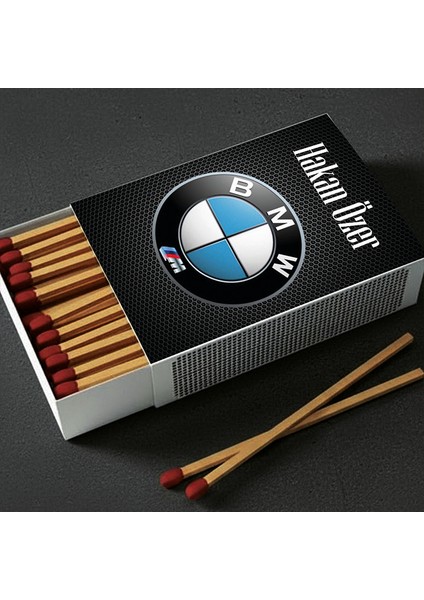 Kişiye Özel Isimli Kibrit Araba Araç Logo Amblem Baskılı Hediyelik Tasarım Kibrit