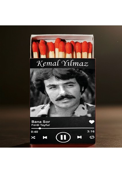 Kişiye Özel Isimli Kibrit Müslüm Gürses Şarkı Baskılı Hediyelik Tasarım Kibrit fiyatları