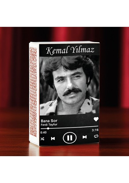 Kişiye Özel Isimli Kibrit Müslüm Gürses Şarkı Baskılı Hediyelik Tasarım Kibrit modelleri