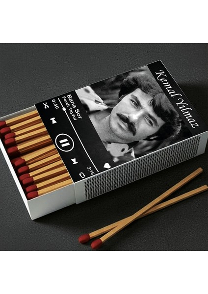 Kişiye Özel Isimli Kibrit Müslüm Gürses Şarkı Baskılı Hediyelik Tasarım Kibrit fırsatları