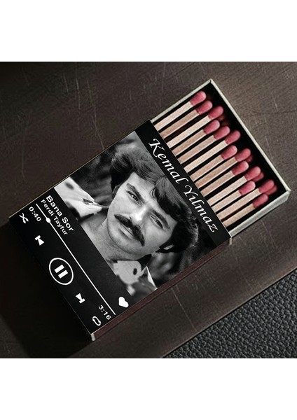 Kişiye Özel Isimli Kibrit Müslüm Gürses Şarkı Baskılı Hediyelik Tasarım Kibrit indirimleri