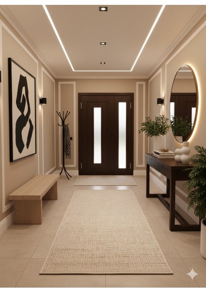 Fendy Kaymaz Taban Antre Hol Mutfak Balkon Bahçe ve Diğer Yaşam Alanları Için Jüt Sisal Halı fırsatları