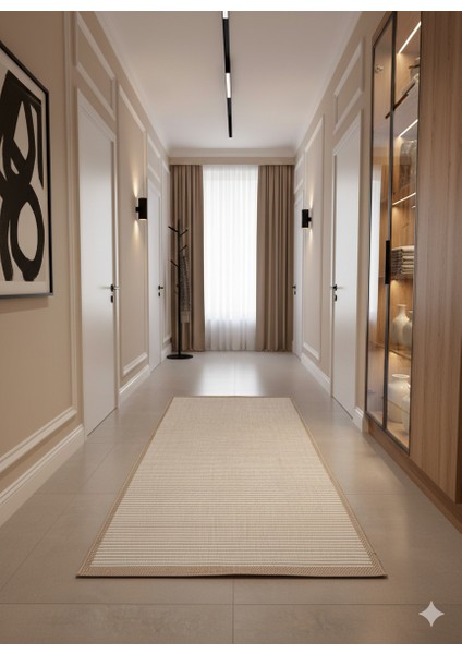 Fendy Kaymaz Taban Antre Hol Mutfak Balkon Bahçe ve Diğer Yaşam Alanları Için Jüt Sisal Halı fırsatları