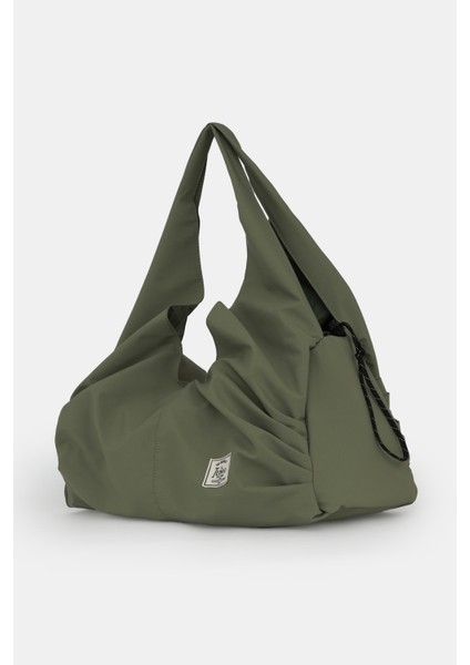 Icone Pliseli Fermuarlı Yoga Çantası, Fitness Çantası, Gym Heybe Görünümlü Pliseli Haki Spor Çantası fiyatları