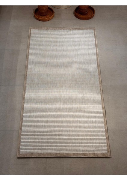 Fendy Kaymaz Taban Antre Hol Mutfak Balkon Bahçe ve Diğer Yaşam Alanları Için Jüt Sisal Halı