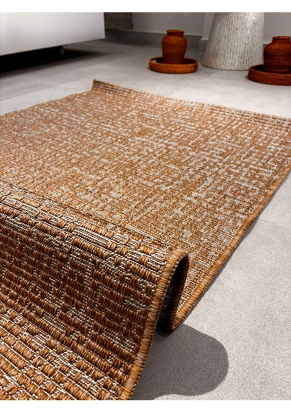 Fendy Kaymaz Taban Antre Hol Mutfak Balkon Bahçe ve Diğer Yaşam Alanları Için Jüt Sisal Halı