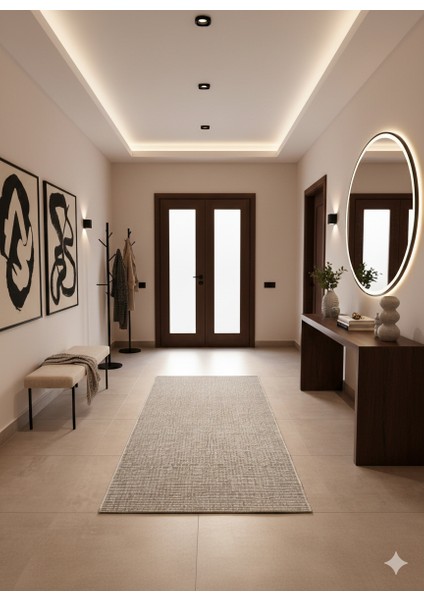 Fendy Kaymaz Taban Antre Hol Mutfak Balkon Bahçe ve Diğer Yaşam Alanları Için Jüt Sisal Halı fırsatları