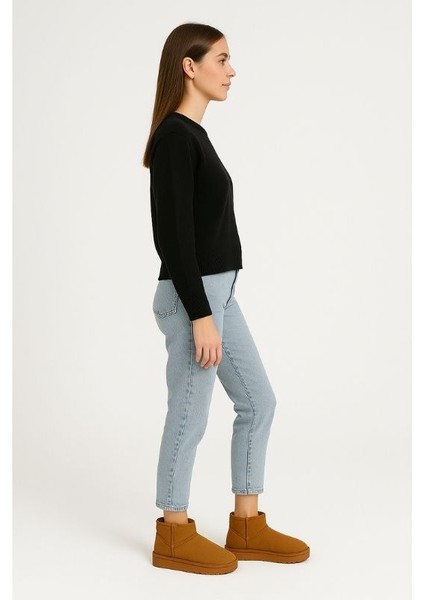 Kadın Kalın Taban Süet Bot Platform Topuklu Taba En Iyi Muadil Içi Kürklü Ug Model Bot & Bootie fırsatları