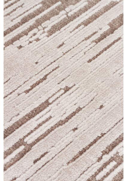 Sierrra SR01 Stone Açık Gri Yumuşak Dokulu Viskon Ile Üretilen Sık Dokuma Modern Şık Makine Halısı