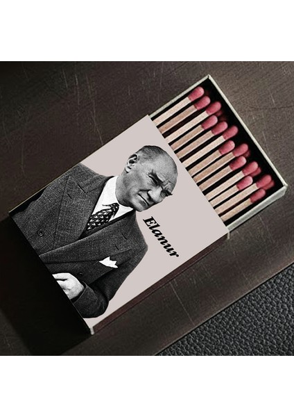 Kişiye Özel Isimli Kibrit Atatürk Baskılı Hediyelik Tasarım Kibrit fiyatları