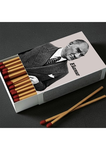 Kişiye Özel Isimli Kibrit Atatürk Baskılı Hediyelik Tasarım Kibrit modelleri