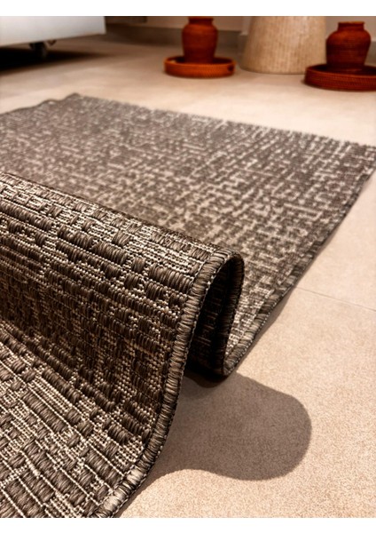 Fendy Kaymaz Taban Antre Hol Mutfak Balkon Bahçe ve Diğer Yaşam Alanları Için Jüt Sisal Halı