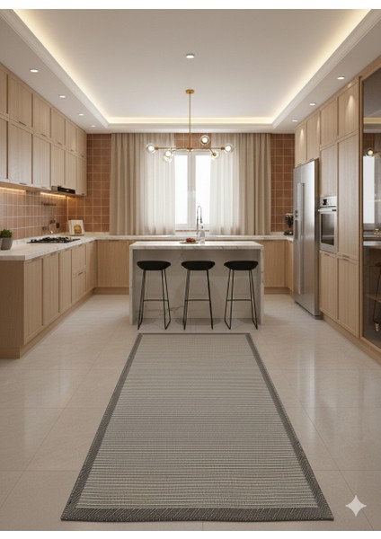 Fendy Kaymaz Taban Antre Hol Mutfak Balkon Bahçe ve Diğer Yaşam Alanları Için Jüt Sisal Halı modelleri