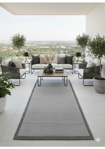 Fendy Kaymaz Taban Antre Hol Mutfak Balkon Bahçe ve Diğer Yaşam Alanları Için Jüt Sisal Halı