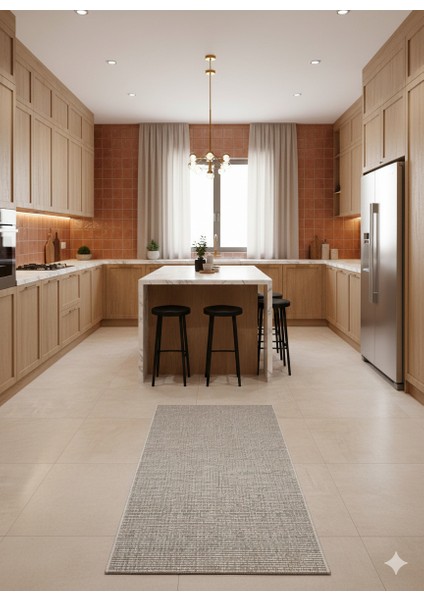 Fendy Kaymaz Taban Antre Hol Mutfak Balkon Bahçe ve Diğer Yaşam Alanları Için Jüt Sisal Halı fiyatları