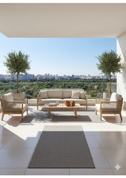 Fendy Kaymaz Taban Antre Hol Mutfak Balkon Bahçe ve Diğer Yaşam Alanları Için Jüt Sisal Halı fiyatları