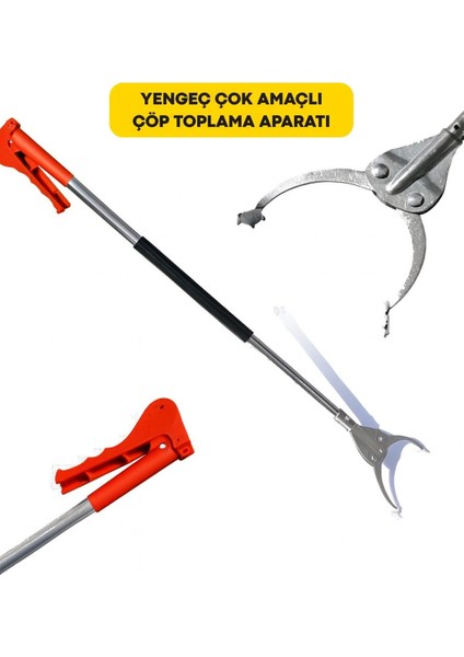 0004 Çöp ve Yaprak Toplama Aparatı 92 Cm (Dişli Ağız)