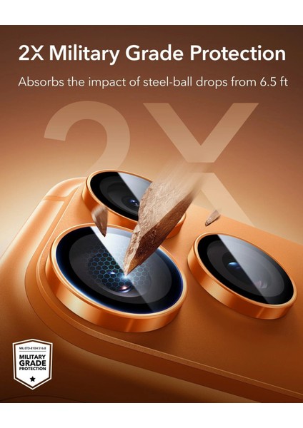 Apple iPhone 16 Pro Max Armorite®️ Kamera Lens Koruyucu fırsatları