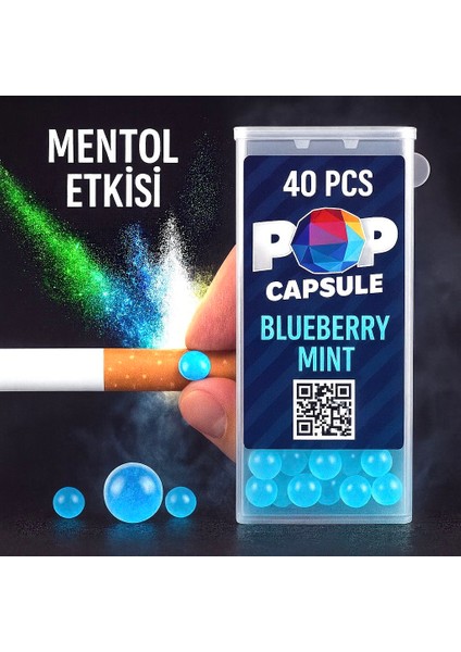 Kutu Aplikatörlü Nane-Yaban Mesini Aromalı 40’lı Mentol Topu