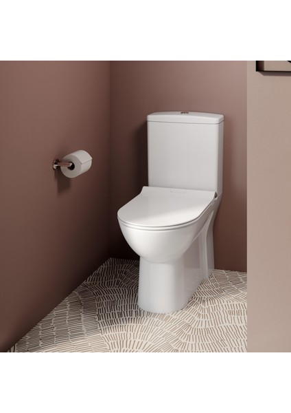 Friendly Kanalsız Duvara Sıfır Klozet + Rezervuar + Iç Takım + Blaze Slim Yavaş Kapanan Kapak 4'lü Set indirimleri