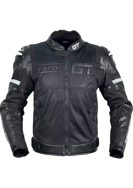 Titan Motosiklet Montu Siyah– Ce Onaylı Koruma, Nefes Alabilir, 3 Mevsim Sürüş Montu