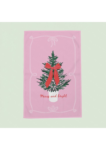 Yılbaşı & Christmas Desenli Tek Taraf Baskılı Mutfak Havlusu Kurulama Bezi 60X40 cm fiyatları