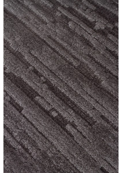 Sierrra SR01 Antrasit Yumuşak Dokulu Viskon Ile Üretilen Sık Dokuma Modern Şık Makine Halısı
