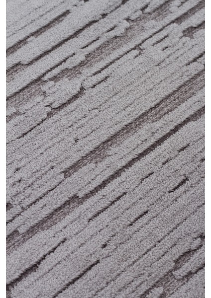 Sierrra SR01 Antrasit Yumuşak Dokulu Viskon Ile Üretilen Sık Dokuma Modern Şık Makine Halısı