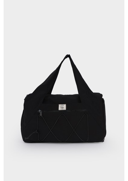 Kadın Spor ve Yoga Çantası – Çok Cepli, Ayakkabı Bölmeli, Lastik Detaylı, Fermuarlı Ön Cep