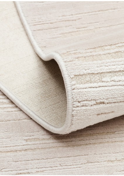 Sierrra SR01 Beige White Yumuşak Dokulu Viskon Ile Üretilen Sık Dokuma Modern Şık Makine Halısı modelleri