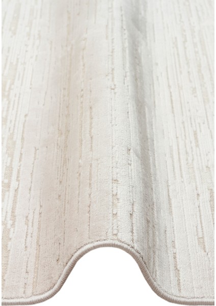 Sierrra SR01 Beige White Yumuşak Dokulu Viskon Ile Üretilen Sık Dokuma Modern Şık Makine Halısı indirimleri