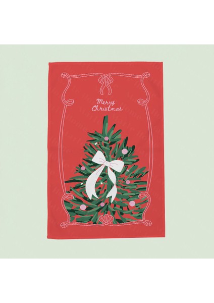 Yılbaşı & Christmas Desenli Tek Taraf Baskılı Mutfak Havlusu Kurulama Bezi 60X40 cm fiyatları