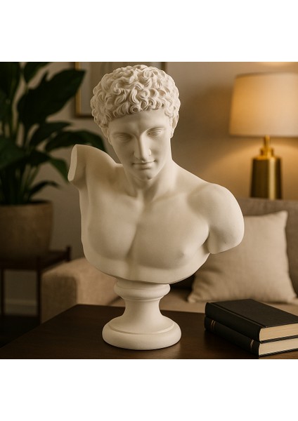 Dekoratif Dev Hermes Heykel - Beyaz fiyatları