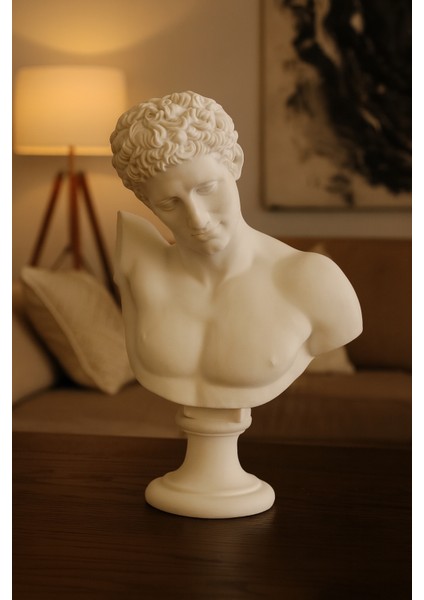 Dekoratif Dev Hermes Heykel - Beyaz modelleri