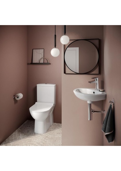 Friendly Duvara Sıfır Klozet + Rezervuar + Iç Takım + Blaze Slim Yavaş Kapanan Kapak 4'lü Set indirimleri