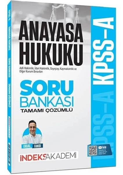 Indeks Akademi Yayıncılık 2026 Kpss A Grubu Anayasa Hukuku Soru Bankası Çözümlü - Erdal Fanid-
