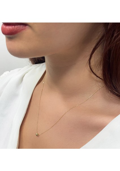 14 Ayar Altın Forse Zincir 4 mm Dorika Kolye