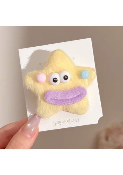 Metal Niş Tasarım Sonbahar ve Kış Klip Kızlar Sevimli Ins Saç Tokası Çocuk Mizaç Saç Kartı (Yurt Dışından)