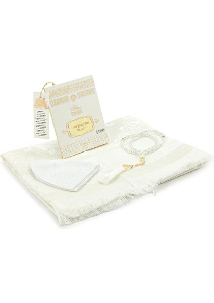 Kabe Desenli Özel Kutulu Isimli Yasin Kitabı Seccade Tesbih Mevlüt Seti Beyaz fiyatları