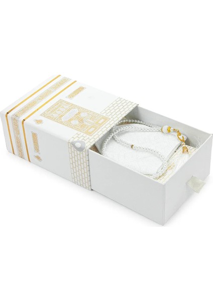 Kabe Desenli Özel Kutulu Isimli Yasin Kitabı Seccade Tesbih Mevlüt Seti Beyaz fırsatları