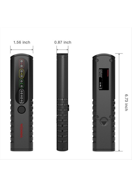 Yawoa BF100 Araç Fren Sıvı Test Cihazı 12V Araç Fren Yağı Aracı Destek Dot3 Dot4 Dot5 1 LED Gösterge Kontrol Ekranı (Yurt Dışından) modelleri