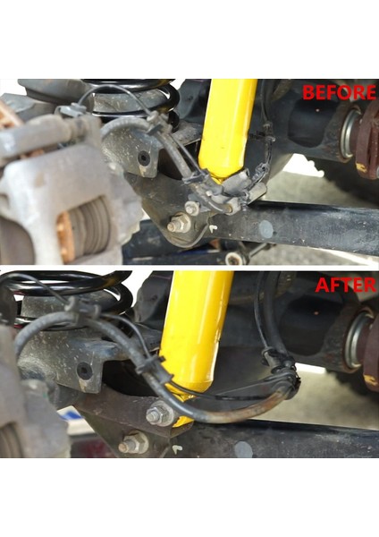 1101255 Ön Fren Hattı Ankraj Fren Hortumu Braket Ayırıcı Jeep Wrangler Jk Jl Jl 2007-2023 2 4 Kapılar (Siyah) (Yurt Dışından) indirimleri