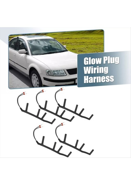 5pcs 028971766 Araba Glow Fiş Kablo Demeti 2 Vw Beetle Golf Jetta Passat Mk4 Mk3 B4 1997-2003 1 9 Tdı L4 Alh (Yurt Dışından) modelleri