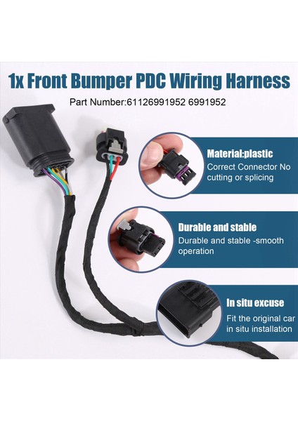 Bmw 3 Serisi 2015 Için 320I/X3 2018/X1 2012 Ön Tampon Pdc Kablo Demeti Loom 61126991952 6991952 (Yurt Dışından) fırsatları