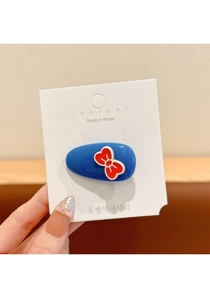 Metal Niş Tasarım Duygusu Sonbahar ve Kış Klipleri Kızlar Sevimli Ins Saç Tokası Çocuk Mizaç Saç Kartı (Yurt Dışından)