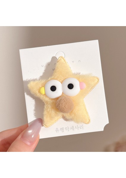 Metal Niş Tasarım Sonbahar ve Kış Klip Kızlar Sevimli Ins Saç Tokası Çocuk Mizaç Saç Kartı (Yurt Dışından)