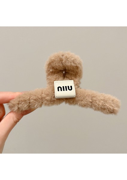 Kedi Peluş Çizik Klipsi Kadın Sonbahar ve Kış Gelişmiş Disk Saç Tokası Duygusu Başın Arkası Büyük Köpekbalığı Klipsi Saç Kartı Başlıklar (Yurt Dışından)