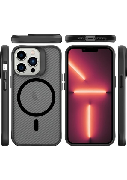 iPhone 13 Pro Max Carbon Fiber Force Magsafe Kılıf Anti-Şok Teknolojili Kamera ve Ekran Korumalı fiyatları